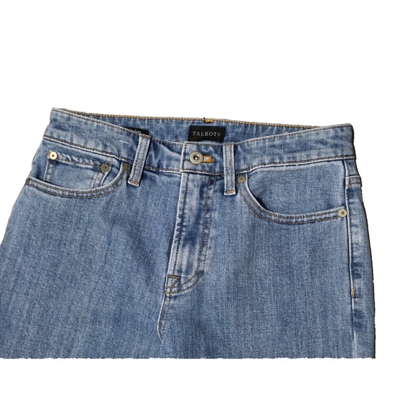 Talbots Women's 2‎ Modern Ankle Blue  Jeans High Rise 001 - Picture 6 of 13